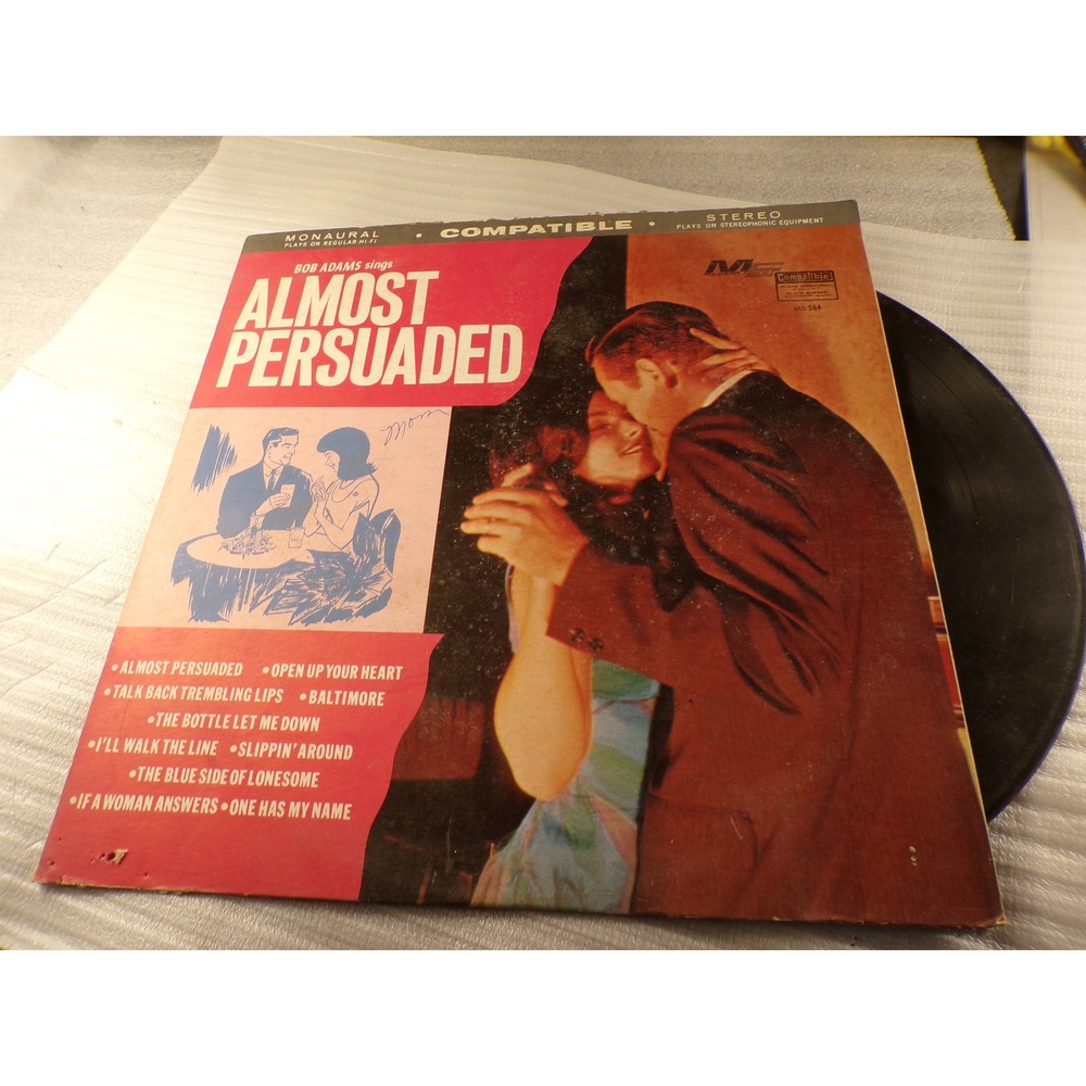 Bob Adams Sings Almost Persuaded Vinyl LP Modern Sound MS 564 Country Album 12in